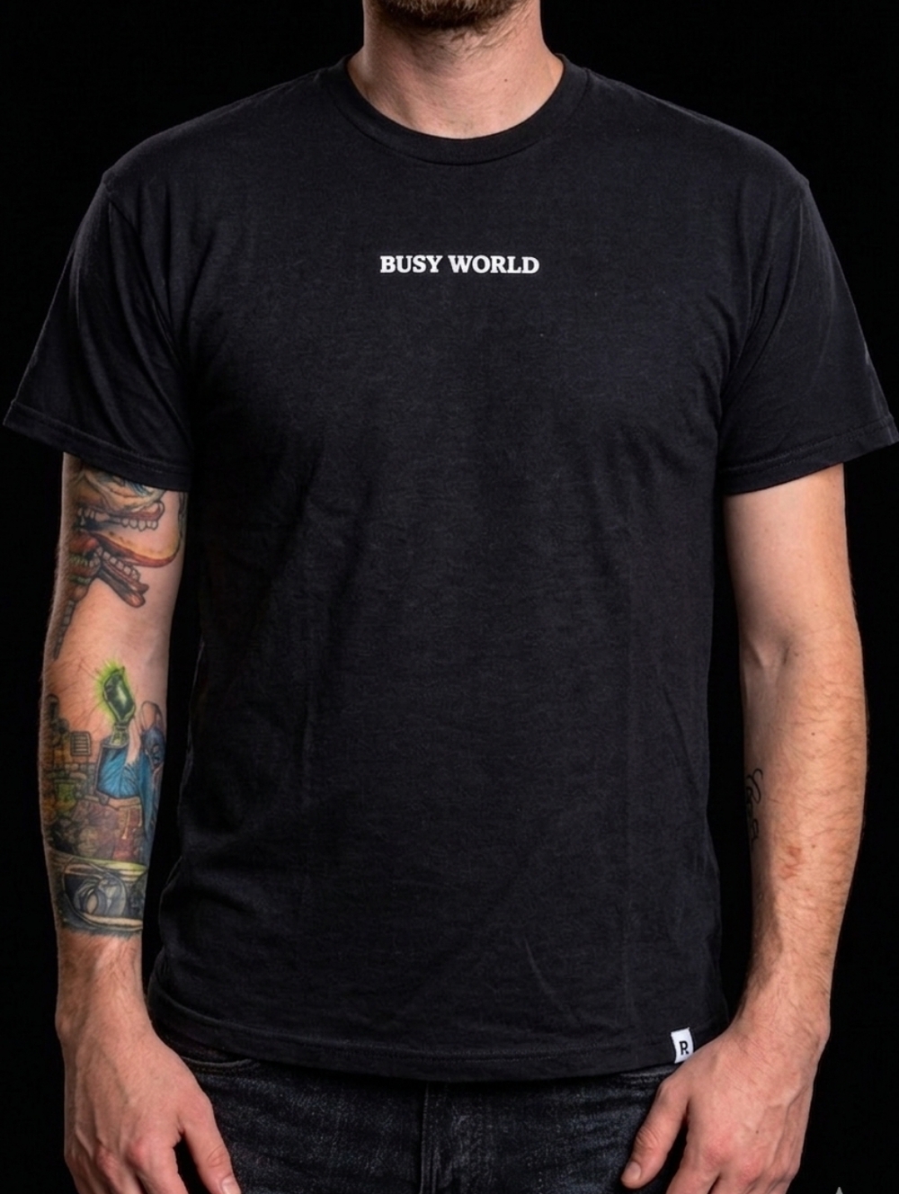 Retrokid x Richard Scarry's Busy World Lowly Worm T-Shirt - Black XL